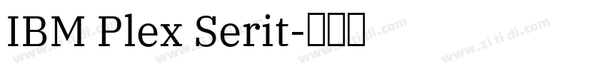 IBM Plex Serit字体转换